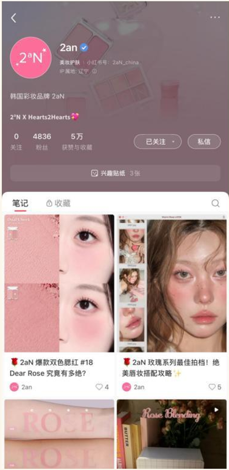 2aN 小红书内容运营展示